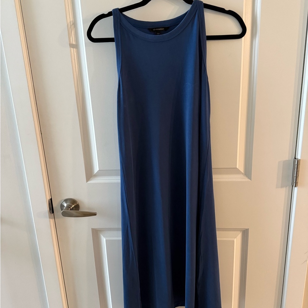 Banana Republic Classic Blue Midi Dress